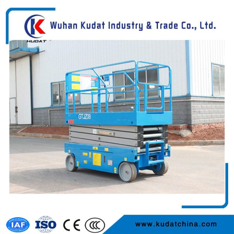 11m electric Mobile Scissor Lift with 500kg Rated Capacity