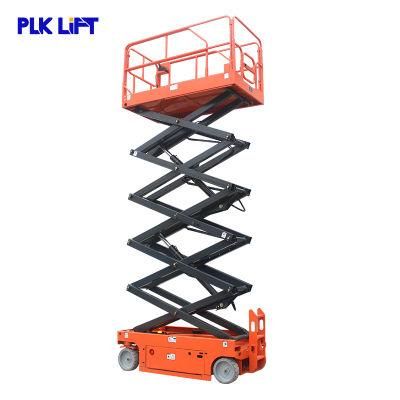 10m 12m 14m Aerial Work Platform Self Propelled Scissor Man Lift