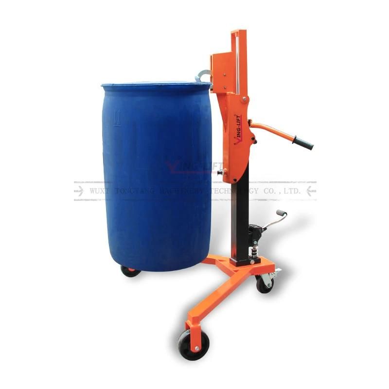 Hot Selling High Quality Hydraulic Lifting Drum Truck with 350kg Capacity
