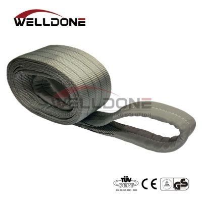 4t/4000kg Eye-Eye Flat Ployester Webbing Sling for Lifting Cargo