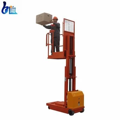 Wholesale Platform Height 2.7m 3.3m Self Driven Order Picker Lift Wheels Trolley