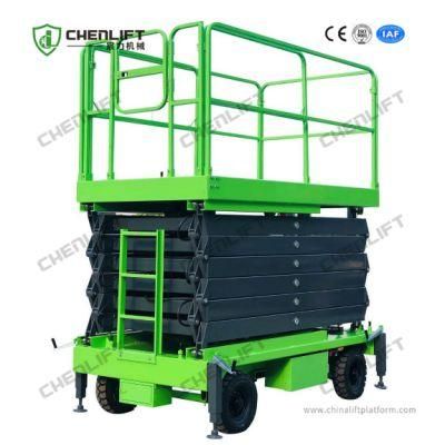 14m Hydraulic Lift Mobile Scissor Lift Platform for Aerial Work