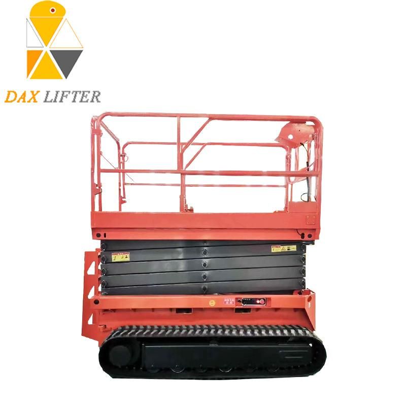 Rough Terrain Self Propelled Mini Man Battery Hydraulic Electric Mobile Crawler Scissor Lift