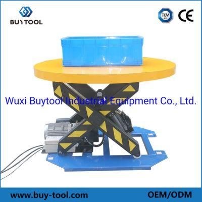 Stationary Electric Rotation Lifting Platform Hydraulic Scissor Lift Table 2000kg 710mm