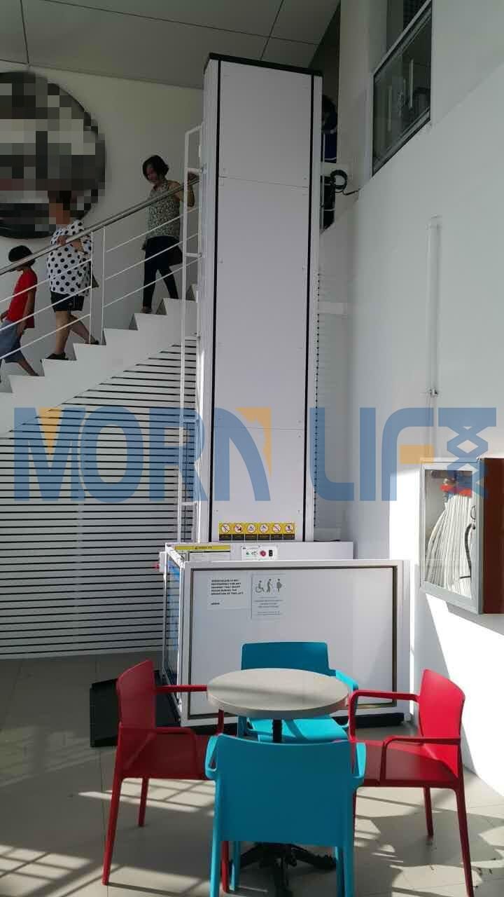 Hydraulic Vertical Wheelchair Lift for Old, Disabled, Public