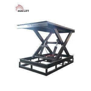 Stationary Warehouse Hydraulic Scissor Goods Lift Vertical Electric Lift Table with Ce