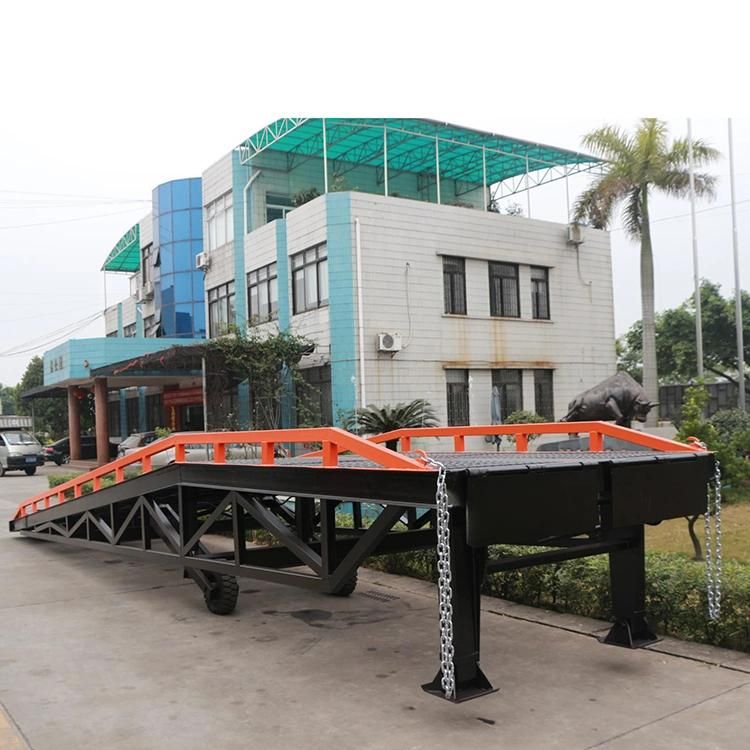 Movable Forklift Loading Goods Ramp Hydraulic Yard Ramp for Factory