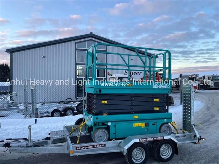 Sunward Single Mast Portable Aerial Lift Table Aluminium Work Platform Swsl1212HD