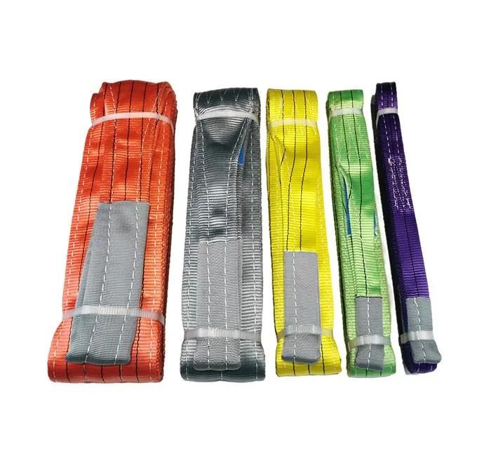 Double Layers Two Eyes Flat Webbing Sling 7: 1 (3T)