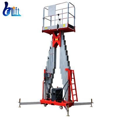 6m-20m High End Dual Mast Aluminum Work Platform Ladder Lift