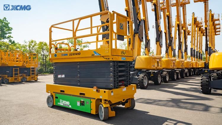XCMG Brand New Xg1614HD Hydraulic Drive Scissor Lift Table Aerial Mobile Elevating Work Platform 16m with Lead-Acid/Lithium Battery Price