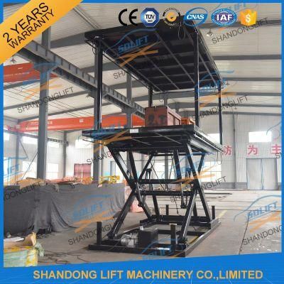 3t 3.5m Hydraulic Underground Scissor Car Lift Price / Auto Lift 3000