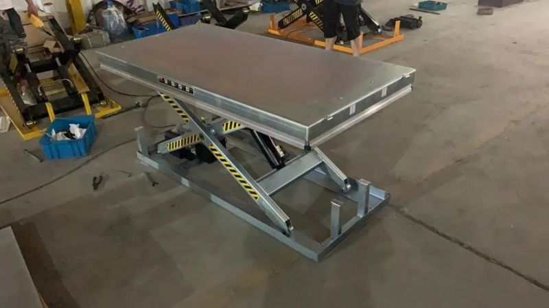 Movable Single Scissor Lifting Material Pallet Lift Table