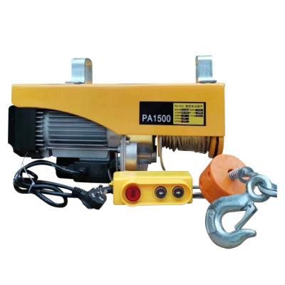 Hot Sale PA600 PA1500 Lifting Construction Electric Hoist with Wireless Remote Control