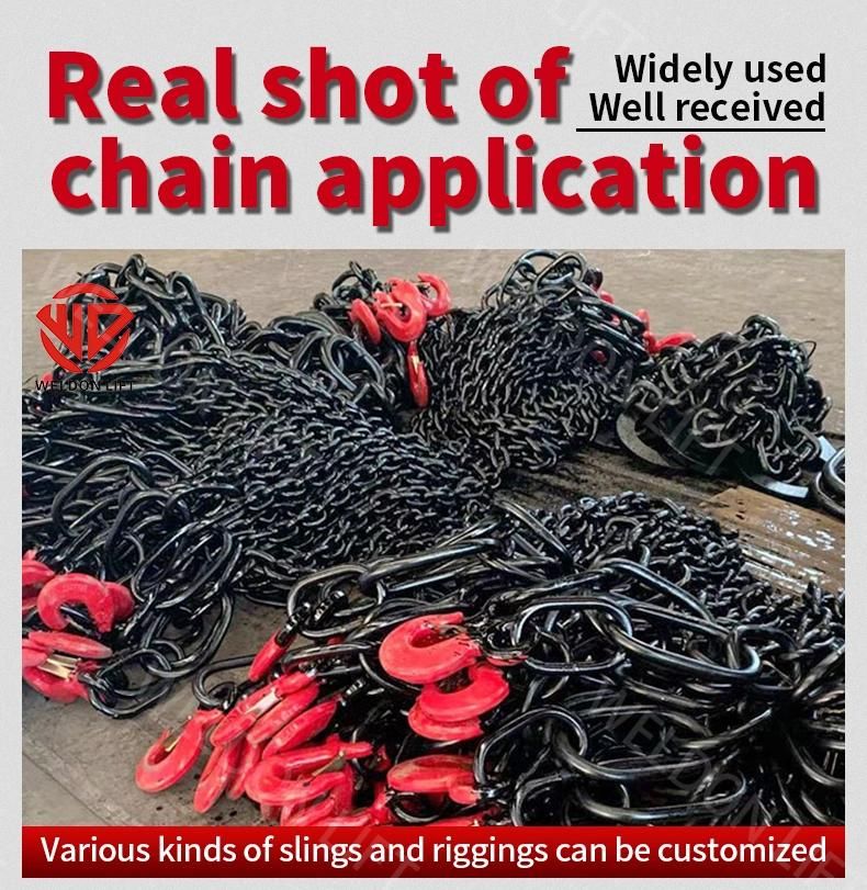 G80 Tie Down Chains with Belt Hook for Lashing