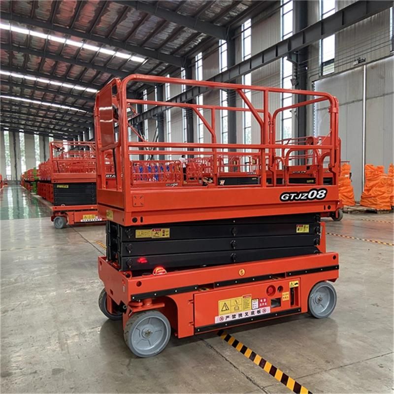 X Type Electric Scissor Lift Hydraulic Aerial Working CE Fully Mobile Scaffold for Construction