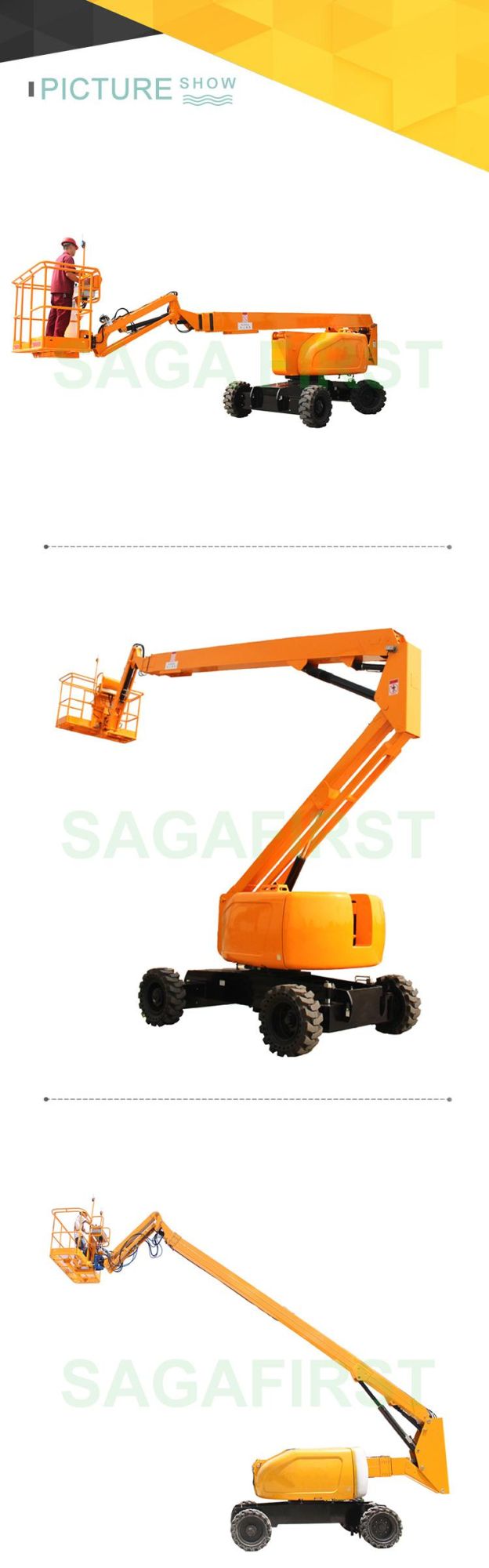 Self Propelled Diesel 12m to 40m Articulated Boom Lift