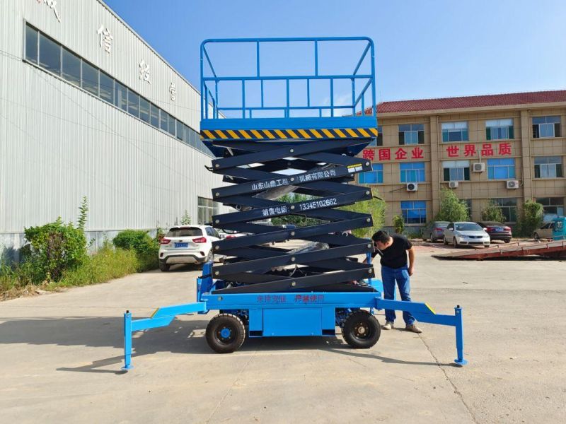 Shading 4m 6m 8m 10m 12m Electric Hydraulic Tracked Self Propelled Mobile Aerial Work/Working Lift/Lifting Platform