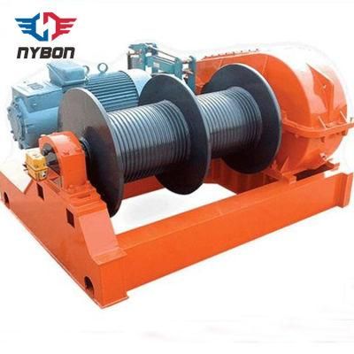 2 Drums Fast Speed Winch for Taking Down of Machinery