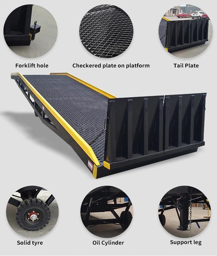 Good Quality Mobile Ramp/ 6-15 T Mobile Dock Ramp for Container