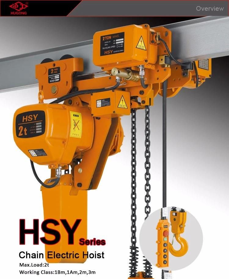 Manufacturing Hand Lifting Tool 1.5tons 2 Tons Electric Chain Hoist for Vietnam Market