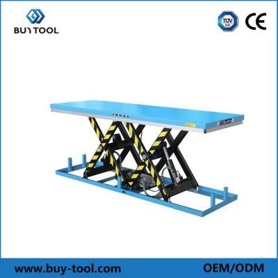 Heavy Duty Large Stationary Hydraulic Scissor Lift Table 500kg 1000 Lbs