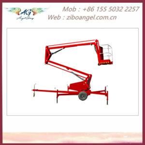 10-15.5m Cheery Picker Man Lift Trailer Articulating Boom Lift Self-Drive Articulating Lifting Platform Lift Table