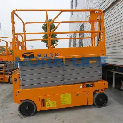 10m Working Height Battery Power Industrial Man Lift Scissor Lifting Platform