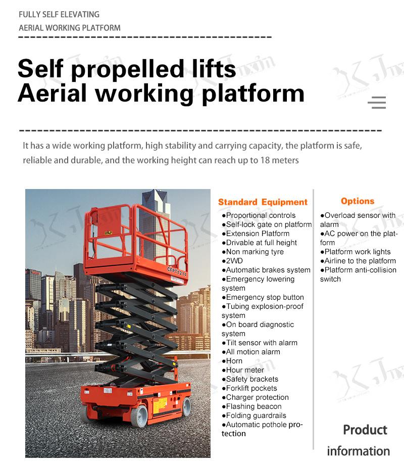 4-16 Meter Factory Price Hydraulic Mobile Scissor Lift Platform Scissor Elevator