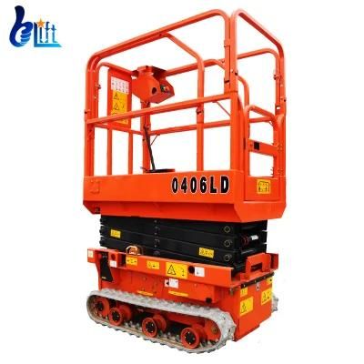 3m 4m Hydraulic Self Propelled Lift Platform Electric Crawler Scissor Lift
