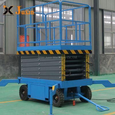 Hot Sale Lightweight Manual Movable Manlift Hydraulic Mobile Scissor Lift