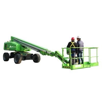 China High Quality Piattaforma Aerea Arial Lift Spider Boom Lift Electric Aerial Work Platform Telescopic Towable Lift