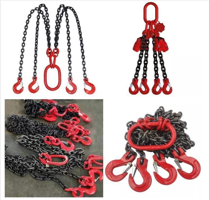 China Manufacture G80 Welded Steel Three Legs Lifting Chain Sling