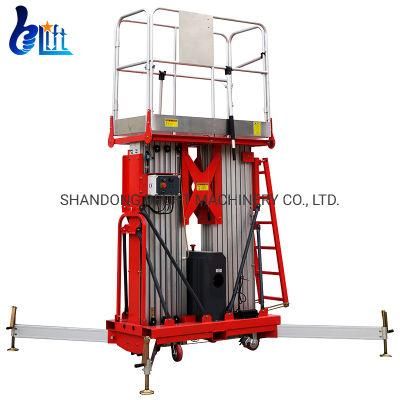 12m Cheap Man Lift Aluminum Alloy Lift Construction Lift Hoist