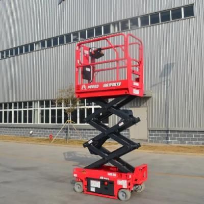 Factory Self Propelled Scissor Lift 4m Hydraulic Electric Aerial Work Platform for Building