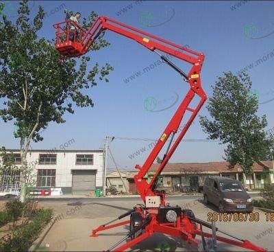 Mobile Truck Towable Boom Lift with Four Supporting Leg