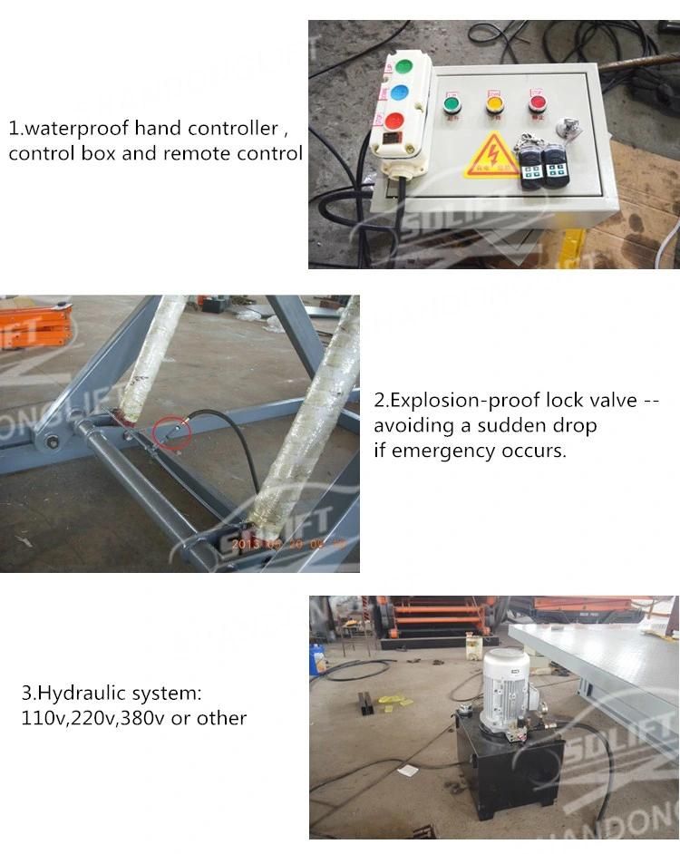 3m 3t Construction Stationary Hydraulic Lift Platforms