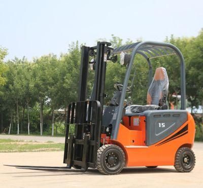 Shanding Low Price Electric Forklift Truck Stacker Trucks1ton Building Food Dimensions Sales Energy Support Plant Printing