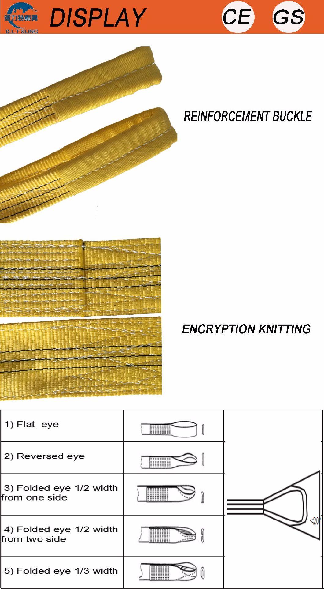 6 Ton Pes Webbing Sling Eye-Eye Type for Lifting