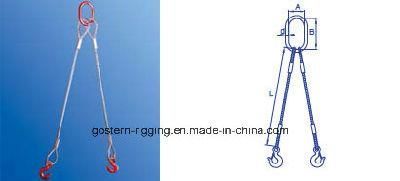 Muti-Leg Wire Rope Sling, Lifting Sling on Heavy Duty