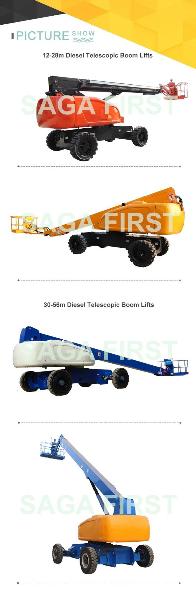 Self-Propelled Towable Construction Equipment Aerial Lift Platform Boom