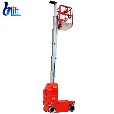 6m 7.5m Aluminum Single Column Self Driven Work Platform Machine Lifting Portable Lift