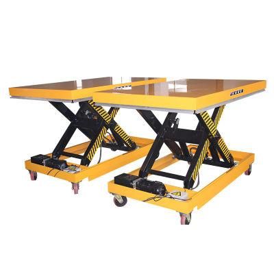 Hydraulic Electric Movable Material Cargo Scissor Lift Table