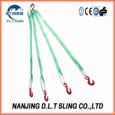 Multi-Leg Polyester Webbing Round Sling Rigging Assembly