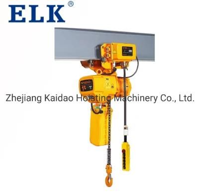 220V 2ton Electric Hoist Chain Lift Equipment for Workshop Use
