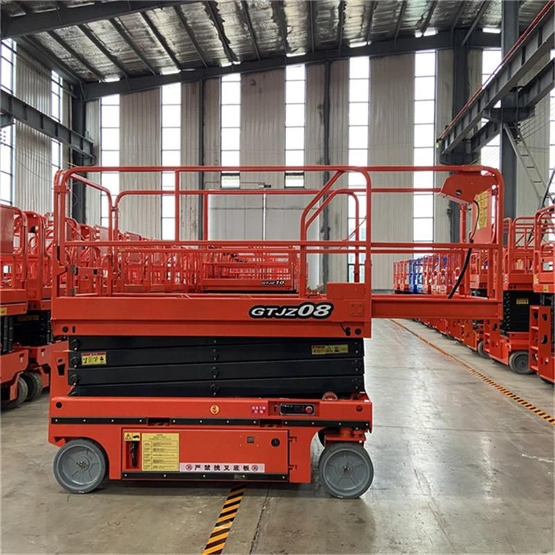 X Type Electric Scissor Lift Hydraulic Aerial Working CE Fully Mobile Scaffold for Construction