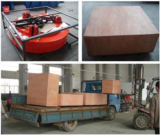 High Temperature Type Furnace Scraps Lifting Electromagnet / Crane Magnet