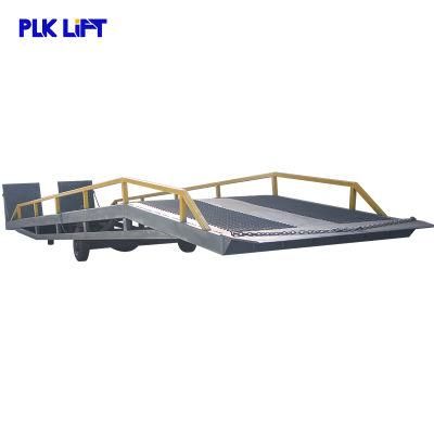 Ce Certificate 8t, 10ton, 12ton Adjustable Height Hydraulic Manual Lifting Mobile Loading Ramp