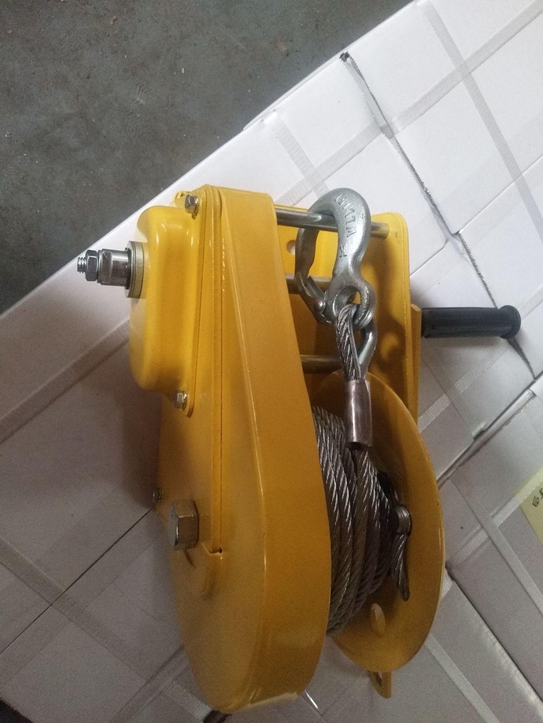 1800lbs Hand Operated Cable Brake Winch
