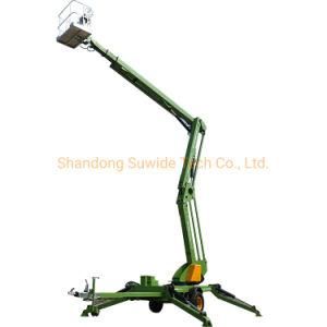 10m 12m 14m 16m Lorry Mounted Movable New Design Cherry Picker Mini Boom Lift on Crawler Nacelle Tractable Articul Hauteur 18m